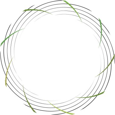 Soyut sarmal, girdap, dönme vektörü örtüşüyor. Volute, helix, koklear vertigo dairesel, geometrik çizim. Soyut çember