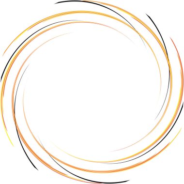 Soyut sarmal, girdap, dönme vektörü örtüşüyor. Volute, helix, koklear vertigo dairesel, geometrik çizim. Soyut çember