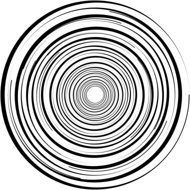 Soyut sarmal, girdap, dönme vektörü örtüşüyor. Volute, helix, koklear vertigo dairesel, geometrik çizim. Soyut çember