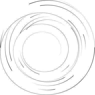 Soyut sarmal, girdap, dönme vektörü örtüşüyor. Volute, helix, koklear vertigo dairesel, geometrik çizim. Soyut çember