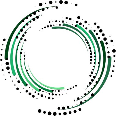 Soyut sarmal, girdap, dönme vektörü örtüşüyor. Volute, helix, koklear vertigo dairesel, geometrik çizim. Soyut çember