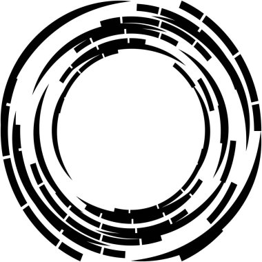 Soyut sarmal, girdap, dönme vektörü örtüşüyor. Volute, helix, koklear vertigo dairesel, geometrik çizim. Soyut çember