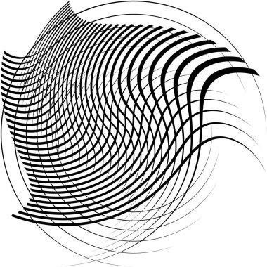 Soyut sarmal, girdap, dönme vektörü örtüşüyor. Volute, helix, koklear vertigo dairesel, geometrik çizim. Soyut çember