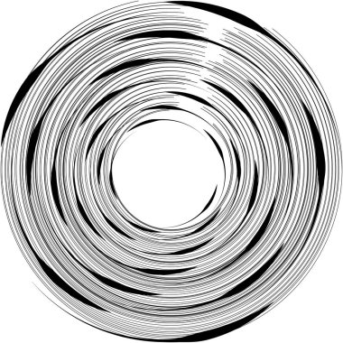 Soyut sarmal, girdap, dönme vektörü örtüşüyor. Volute, helix, koklear vertigo dairesel, geometrik çizim. Soyut çember