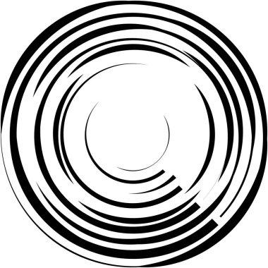 Soyut sarmal, girdap, dönme vektörü örtüşüyor. Volute, helix, koklear vertigo dairesel, geometrik çizim. Soyut çember