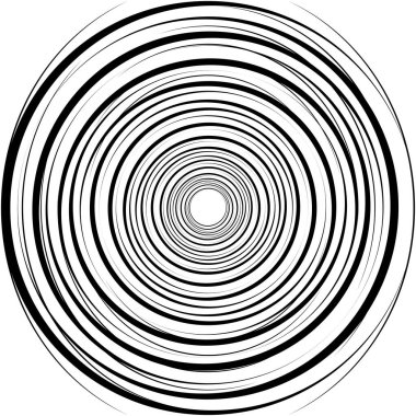 Soyut sarmal, girdap, dönme vektörü örtüşüyor. Volute, helix, koklear vertigo dairesel, geometrik çizim. Soyut çember