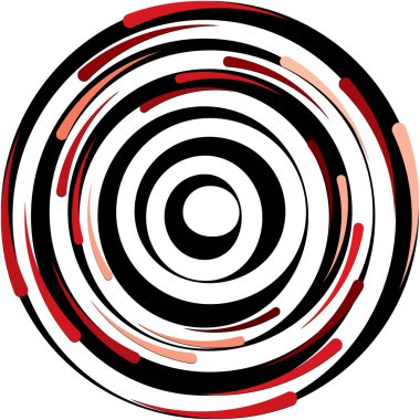 Soyut sarmal, girdap, dönme vektörü örtüşüyor. Volute, helix, koklear vertigo dairesel, geometrik çizim. Soyut çember