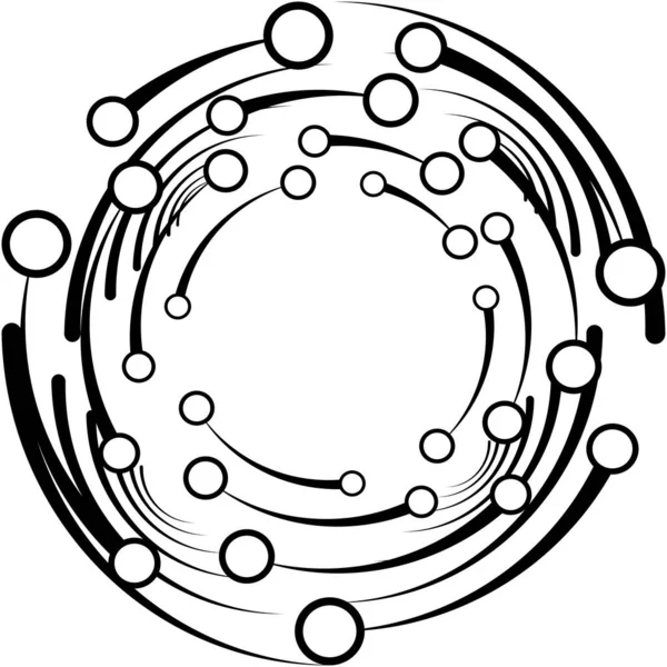 Sovrapposizione Astratta Spirale Vortice Vettore Vortice Voluta Elica Vertigini Cocleari — Vettoriale Stock