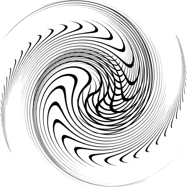 Espiral Abstracta Superpuesta Remolino Vector Giro Voluta Hélice Vértigo Coclear — Vector de stock