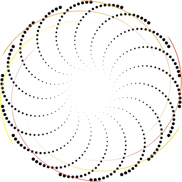 Überlagerung Abstrakter Spirale Wirbel Wirbelvektor Volute Helix Cochlea Schwindel Kreisförmig — Stockvektor