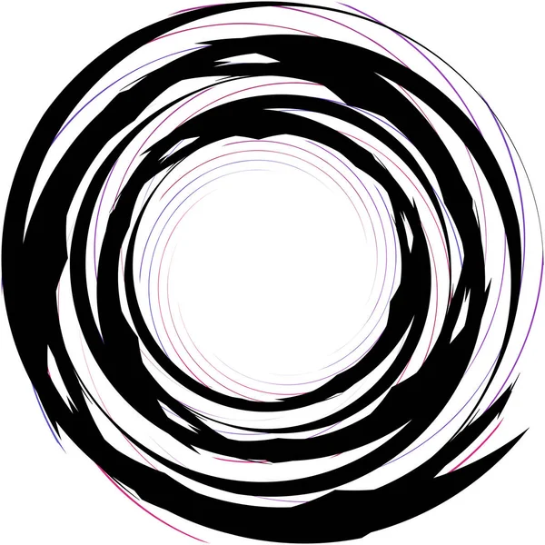 Superposition Abstraite Spirale Tourbillon Vecteur Tourbillon Volute Hélice Vertige Cochléaire — Image vectorielle