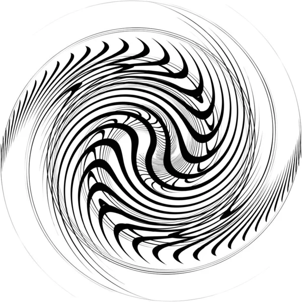 Overlaying Abstract Spiral Swirl Twirl Vector Volute Helix Cochlear Vertigo — Stock Vector