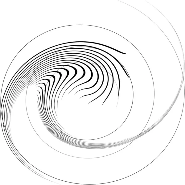 Überlagerung Abstrakter Spirale Wirbel Wirbelvektor Volute Helix Cochlea Schwindel Kreisförmig — Stockvektor