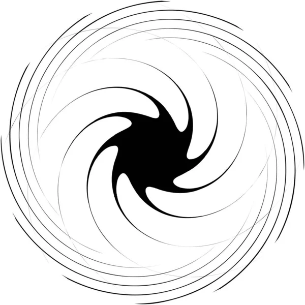 Sovrapposizione Astratta Spirale Vortice Vettore Vortice Voluta Elica Vertigini Cocleari — Vettoriale Stock