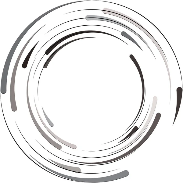 Soyut sarmal, girdap, dönme vektörü örtüşüyor. Volute, helix, koklear vertigo dairesel, geometrik çizim. Soyut çember