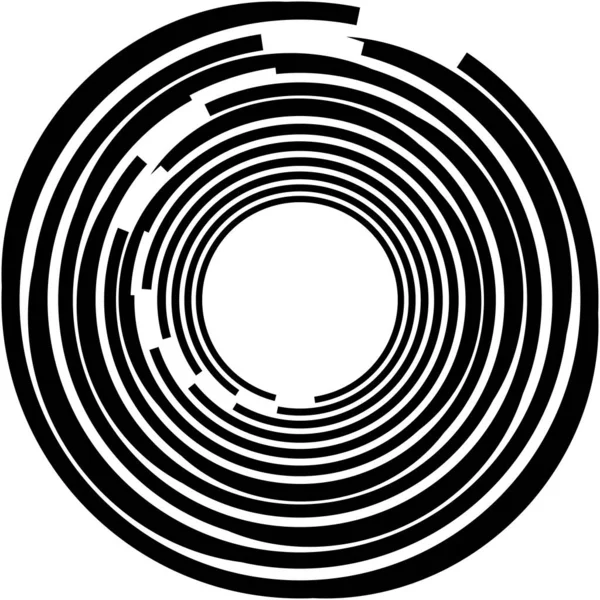 Superposition Abstraite Spirale Tourbillon Vecteur Tourbillon Volute Hélice Vertige Cochléaire — Image vectorielle