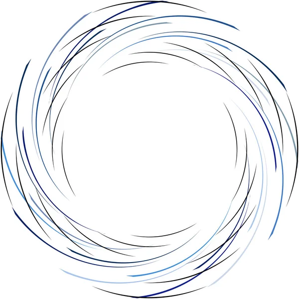 Sobreposição Abstrato Espiral Redemoinho Twirl Vetor Voluta Hélice Vertigem Coclear — Vetor de Stock