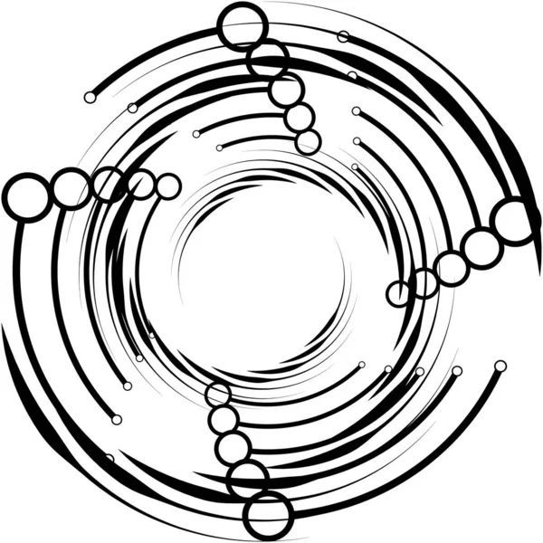 Espiral Abstracta Superpuesta Remolino Vector Giro Voluta Hélice Vértigo Coclear — Archivo Imágenes Vectoriales