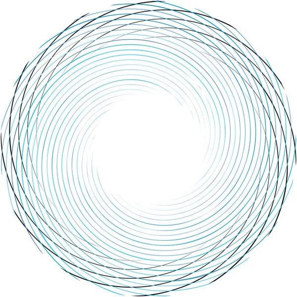 Sobreposição Abstrato Espiral Redemoinho Twirl Vetor Voluta Hélice Vertigem Coclear — Vetor de Stock