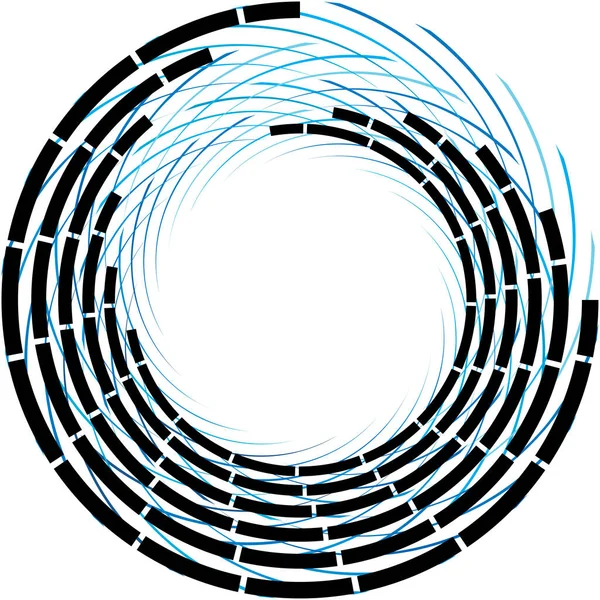 Espiral Abstracta Superpuesta Remolino Vector Giro Voluta Hélice Vértigo Coclear — Archivo Imágenes Vectoriales