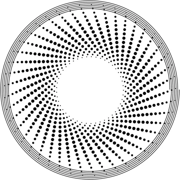 Soyut Sarmal Girdap Dönme Vektörü Örtüşüyor Volute Helix Koklear Vertigo — Stok Vektör