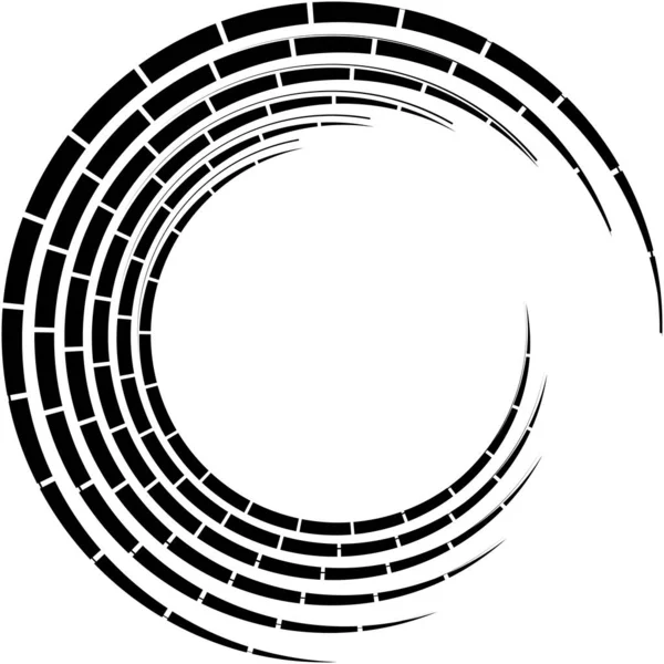 Sovrapposizione Astratta Spirale Vortice Vettore Vortice Voluta Elica Vertigini Cocleari — Vettoriale Stock