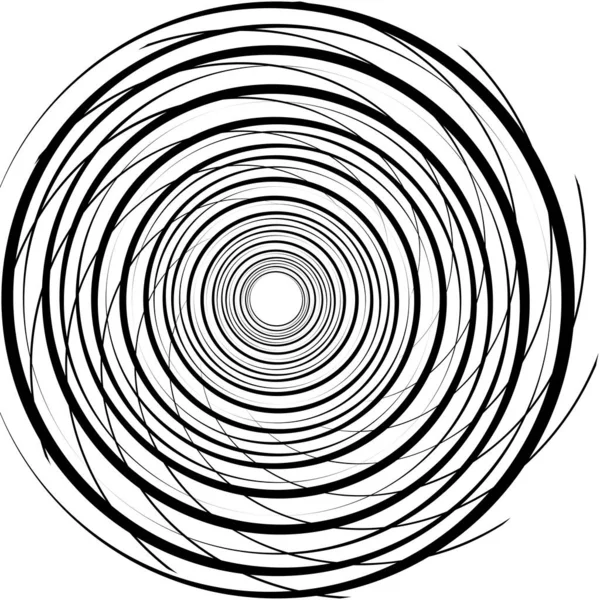 Superposition Abstraite Spirale Tourbillon Vecteur Tourbillon Volute Hélice Vertige Cochléaire — Image vectorielle