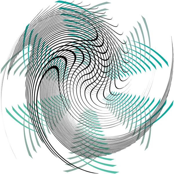 Soyut sarmal, girdap, dönme vektörü örtüşüyor. Volute, helix, koklear vertigo dairesel, geometrik çizim. Soyut çember