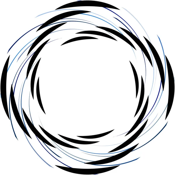 Sovrapposizione Astratta Spirale Vortice Vettore Vortice Voluta Elica Vertigini Cocleari — Vettoriale Stock