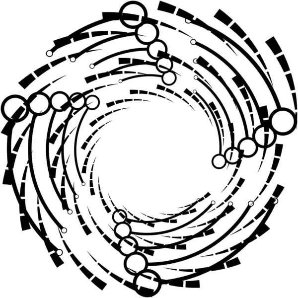 Espiral Abstracta Superpuesta Remolino Vector Giro Voluta Hélice Vértigo Coclear — Archivo Imágenes Vectoriales