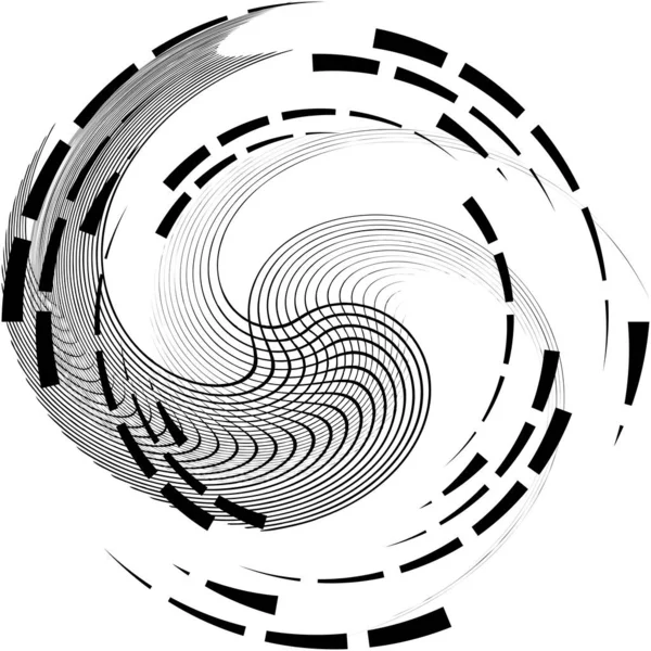 Abstracte Spiraal Draaikolk Wervelvector Voluut Helix Cochleaire Vertigo Cirkelvormig Geometrische — Stockvector