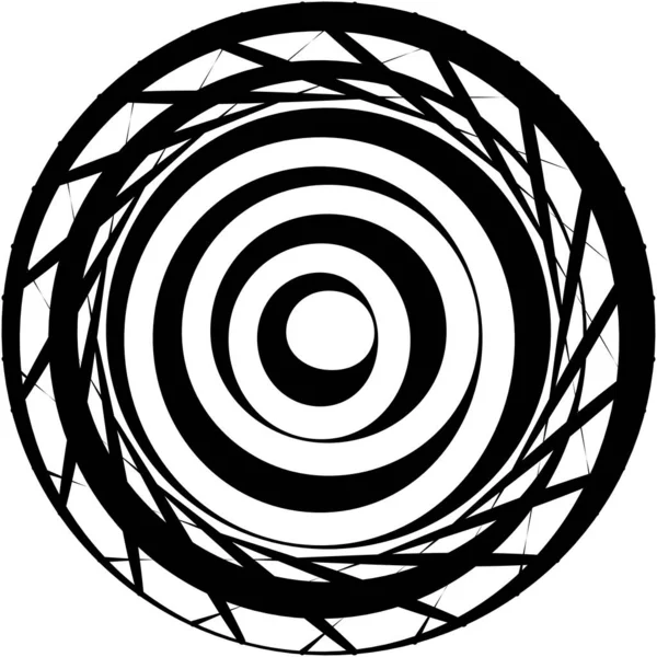 Espiral Abstracta Superpuesta Remolino Vector Giro Voluta Hélice Vértigo Coclear — Vector de stock