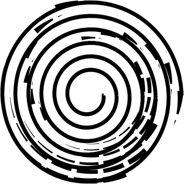 Espiral Abstracta Superpuesta Remolino Vector Giro Voluta Hélice Vértigo Coclear — Archivo Imágenes Vectoriales