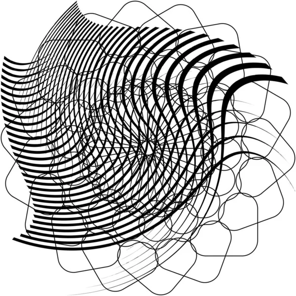 Soyut Sarmal Girdap Dönme Vektörü Örtüşüyor Volute Helix Koklear Vertigo — Stok Vektör