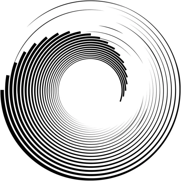 Superposition Abstraite Spirale Tourbillon Vecteur Tourbillon Volute Hélice Vertige Cochléaire — Image vectorielle