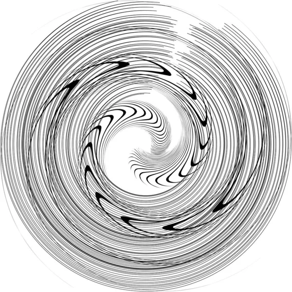 Sovrapposizione Astratta Spirale Vortice Vettore Vortice Voluta Elica Vertigini Cocleari — Vettoriale Stock