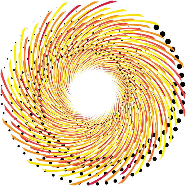 Überlagerung Abstrakter Spirale Wirbel Wirbelvektor Volute Helix Cochlea Schwindel Kreisförmig — Stockvektor