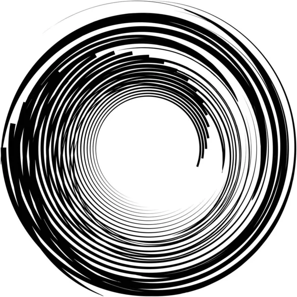 Espiral Abstracta Superpuesta Remolino Vector Giro Voluta Hélice Vértigo Coclear — Vector de stock