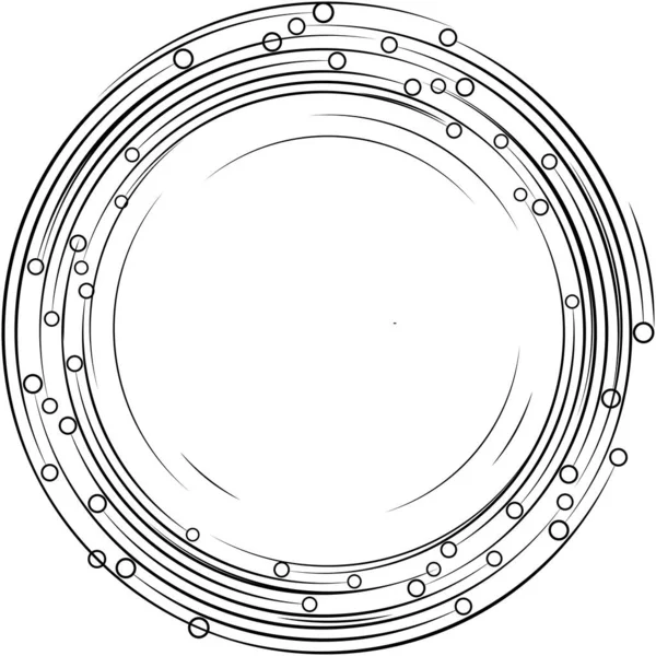 Espiral Abstracta Superpuesta Remolino Vector Giro Voluta Hélice Vértigo Coclear — Vector de stock