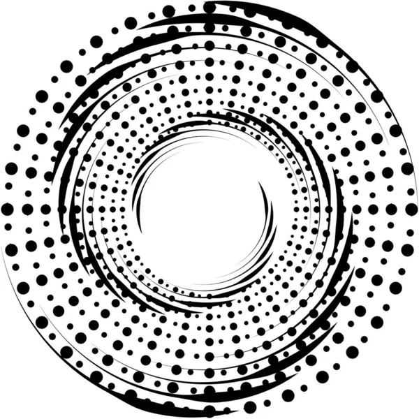 Överlagring Abstrakt Spiral Virvel Virvel Vektor Volute Helix Cochlear Vertigo — Stock vektor