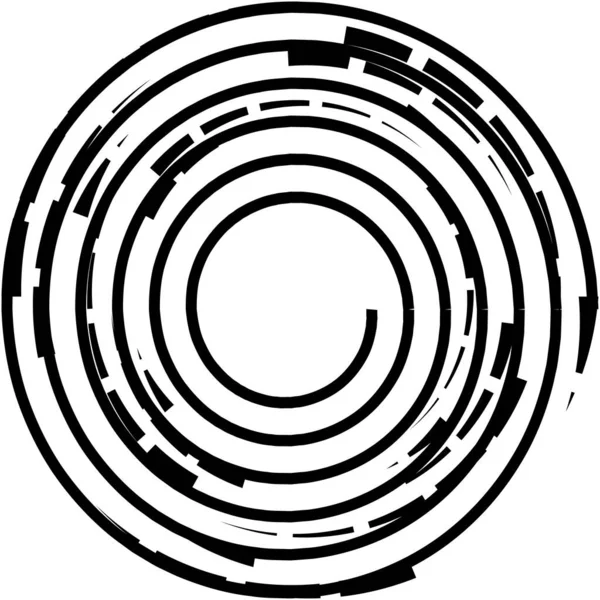 Överlagring Abstrakt Spiral Virvel Virvel Vektor Volute Helix Cochlear Vertigo — Stock vektor