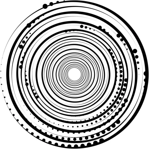 Superposition Abstraite Spirale Tourbillon Vecteur Tourbillon Volute Hélice Vertige Cochléaire — Image vectorielle