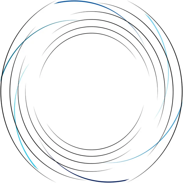 Absztrakt Spirál Örvény Forgó Vektor Volute Helix Cochlearis Vertigo Körkörös — Stock Vector