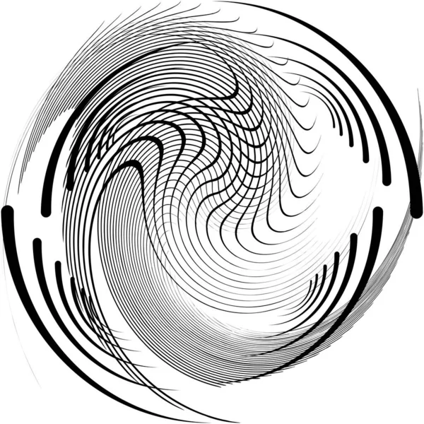 Soyut sarmal, girdap, dönme vektörü örtüşüyor. Volute, helix, koklear vertigo dairesel, geometrik çizim. Soyut çember