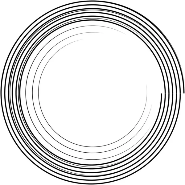 Espiral Abstracta Superpuesta Remolino Vector Giro Voluta Hélice Vértigo Coclear — Archivo Imágenes Vectoriales