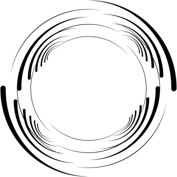 Sovrapposizione Astratta Spirale Vortice Vettore Vortice Voluta Elica Vertigini Cocleari — Vettoriale Stock