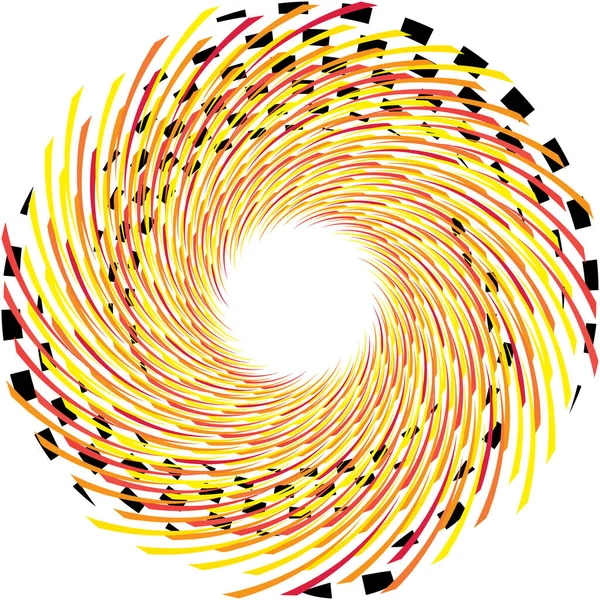 Espiral Abstracta Superpuesta Remolino Vector Giro Voluta Hélice Vértigo Coclear — Vector de stock