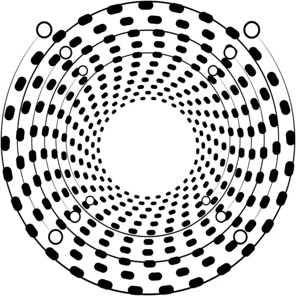 Sovrapposizione Astratta Spirale Vortice Vettore Vortice Voluta Elica Vertigini Cocleari — Vettoriale Stock