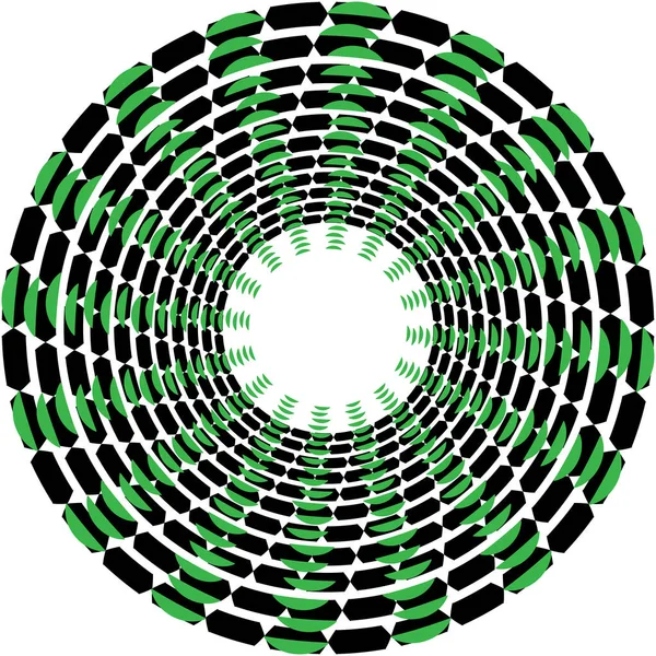 Sovrapposizione Astratta Spirale Vortice Vettore Vortice Voluta Elica Vertigini Cocleari — Vettoriale Stock