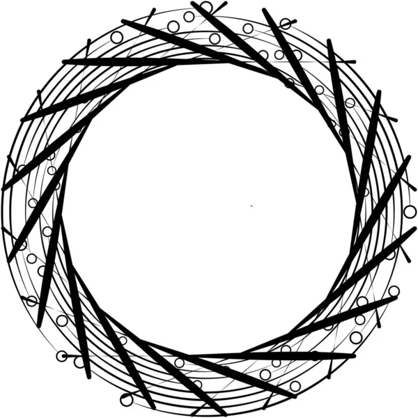 Sovrapposizione Astratta Spirale Vortice Vettore Vortice Voluta Elica Vertigini Cocleari — Vettoriale Stock